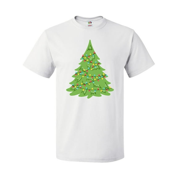 Inktastic Christmas Tree with Colorful Lights T-Shirt