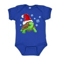 thumbnail image 1 of Inktastic Christmas Turtle in with Santa Hat and Snowflakes Boys or Girls Baby Bodysuit, 1 of 5