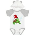 thumbnail image 1 of Inktastic Christmas Turtle in with Santa Hat and Snowflakes Boys or Girls Baby Bodysuit, 1 of 5