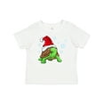 thumbnail image 1 of Inktastic Christmas Turtle in with Santa Hat and Snowflakes Boys or Girls Baby T-Shirt, 1 of 5