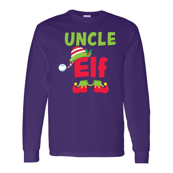 Inktastic Christmas Uncle Elf Long Sleeve T-Shirt