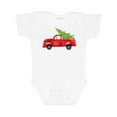 thumbnail image 1 of Inktastic Christmas Vintage Truck with Christmas Tree Boys or Girls Baby Bodysuit, 1 of 5