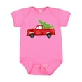 thumbnail image 1 of Inktastic Christmas Vintage Truck with Christmas Tree Boys or Girls Baby Bodysuit, 1 of 5
