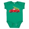 thumbnail image 1 of Inktastic Christmas Vintage Truck with Christmas Tree Boys or Girls Baby Bodysuit, 1 of 5