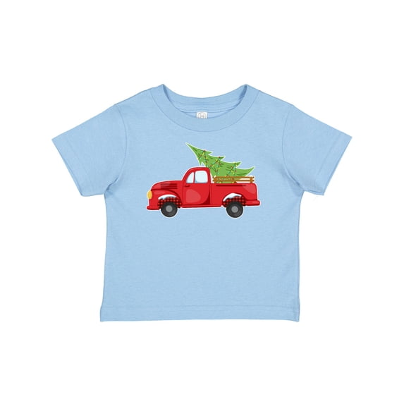 Inktastic Christmas Vintage Truck with Christmas Tree Boys or Girls Baby T-Shirt