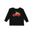 thumbnail image 1 of Inktastic Christmas Vintage Truck with Christmas Tree Boys or Girls Long Sleeve Toddler T-Shirt, 1 of 5