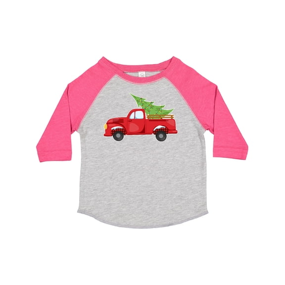 Inktastic Christmas Vintage Truck with Christmas Tree Boys or Girls Toddler T-Shirt