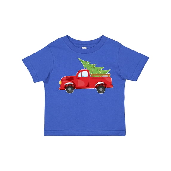 Inktastic Christmas Vintage Truck with Christmas Tree Boys or Girls Toddler T-Shirt