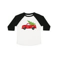 thumbnail image 1 of Inktastic Christmas Vintage Truck with Christmas Tree Boys or Girls Toddler T-Shirt, 1 of 5