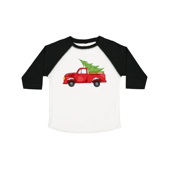 Inktastic Christmas Vintage Truck with Christmas Tree Boys or Girls Toddler T-Shirt