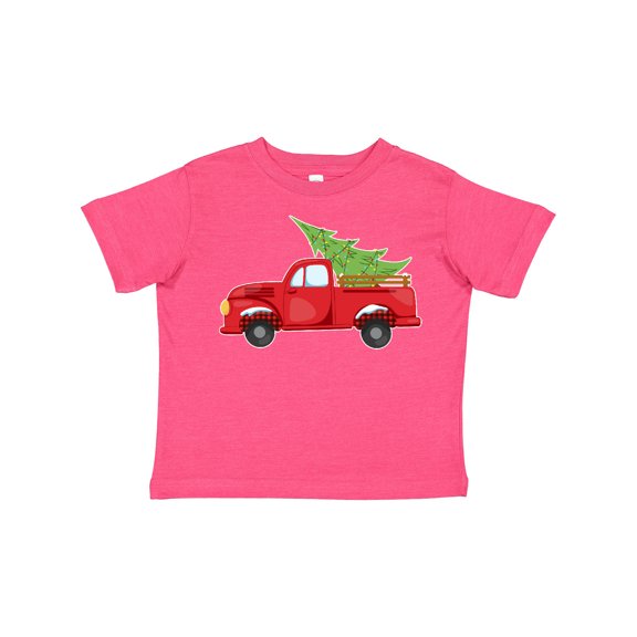 Inktastic Christmas Vintage Truck with Christmas Tree Boys or Girls Toddler T-Shirt