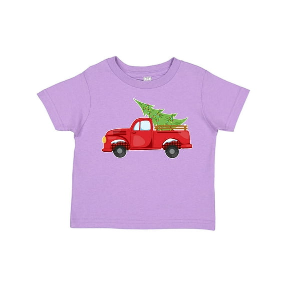 Inktastic Christmas Vintage Truck with Christmas Tree Boys or Girls Toddler T-Shirt