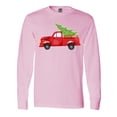 thumbnail image 1 of Inktastic Christmas Vintage Truck with Christmas Tree Long Sleeve T-Shirt, 1 of 5