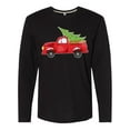 thumbnail image 1 of Inktastic Christmas Vintage Truck with Christmas Tree Long Sleeve T-Shirt, 1 of 5