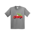 thumbnail image 1 of Inktastic Christmas Vintage Truck with Christmas Tree Youth T-Shirt, 1 of 5