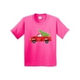 thumbnail image 1 of Inktastic Christmas Vintage Truck with Christmas Tree Youth T-Shirt, 1 of 5