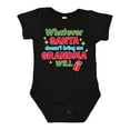 thumbnail image 1 of Inktastic Christmas Whatever Santa Doesn't Bring Me Grandma Will Boys or Girls Baby Bodysuit, 1 of 5