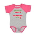 thumbnail image 1 of Inktastic Christmas Whatever Santa Doesn't Bring Me Grandma Will Boys or Girls Baby Bodysuit, 1 of 5
