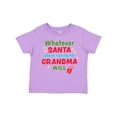 thumbnail image 1 of Inktastic Christmas Whatever Santa Doesn't Bring Me Grandma Will Boys or Girls Toddler T-Shirt, 1 of 5