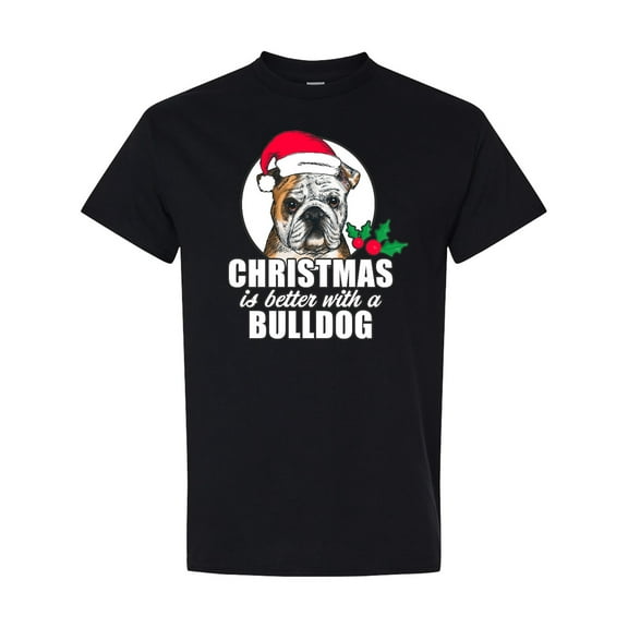 Inktastic Christmas is Better with a Bulldog T-Shirt