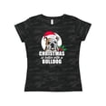 thumbnail image 1 of Inktastic Christmas is better with a Bulldog Women's T-Shirt, 1 of 5