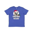 thumbnail image 1 of Inktastic Christmas is better with a Bulldog Youth T-Shirt, 1 of 5