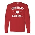 thumbnail image 1 of Inktastic Cincinnati Baseball Long Sleeve T-Shirt, 1 of 5
