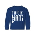 thumbnail image 1 of Inktastic Cincinnati, Ohio Distressed Font Long Sleeve Youth T-Shirt, 1 of 5