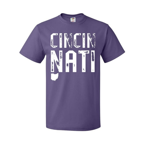 Inktastic Cincinnati, Ohio Distressed Font T-Shirt