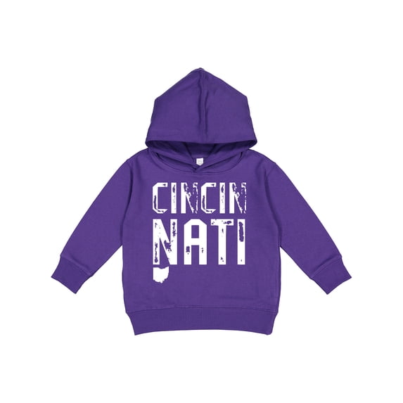 Inktastic Cincinnati, Ohio Distressed Font Toddler Hoodie