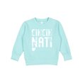thumbnail image 1 of Inktastic Cincinnati, Ohio Distressed Font Toddler Sweatshirt, 1 of 4