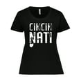 thumbnail image 1 of Inktastic Cincinnati, Ohio Distressed Font Women's Plus Size T-Shirt, 1 of 5