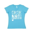 thumbnail image 1 of Inktastic Cincinnati, Ohio Distressed Font Women's V-Neck T-Shirt, 1 of 5