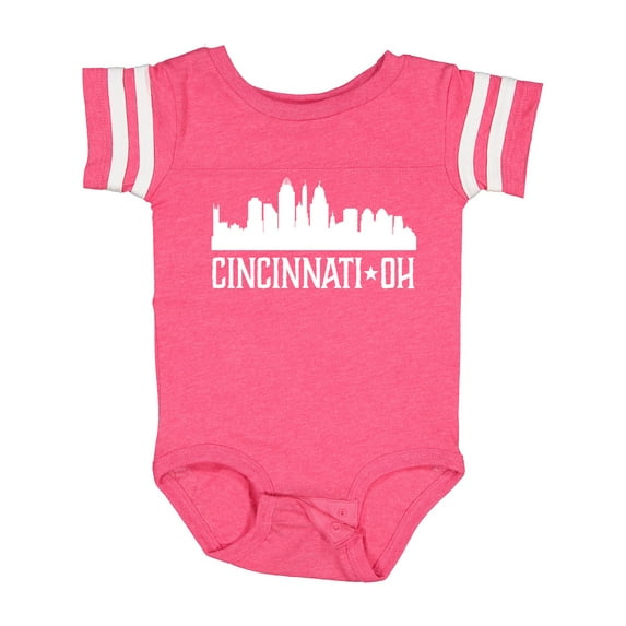 Inktastic Cincinnati Ohio Skyline City Silhouette Boys or Girls Baby Bodysuit