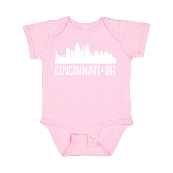 Inktastic Cincinnati Ohio Skyline City Silhouette Boys or Girls Baby Bodysuit