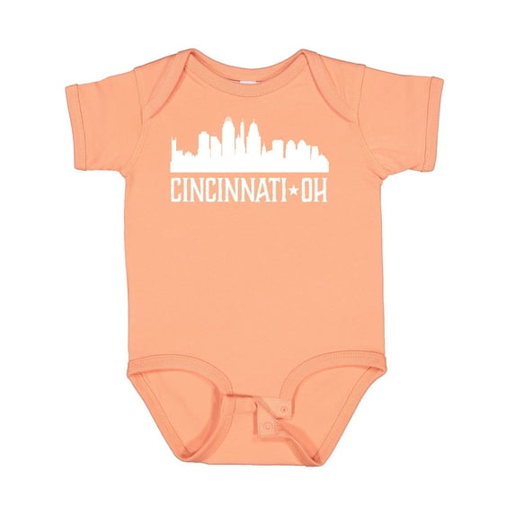 Inktastic Cincinnati Ohio Skyline City Silhouette Boys or Girls Baby Bodysuit