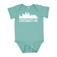 thumbnail image 1 of Inktastic Cincinnati Ohio Skyline City Silhouette Boys or Girls Baby Bodysuit, 1 of 5