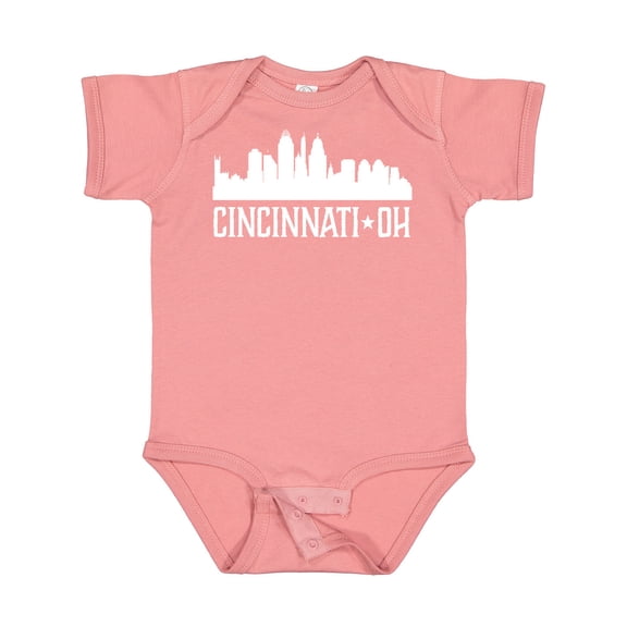 Inktastic Cincinnati Ohio Skyline City Silhouette Boys or Girls Baby Bodysuit