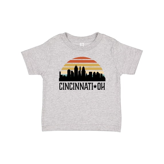 Inktastic Cincinnati Ohio Skyline Retro Boys or Girls Baby T-Shirt