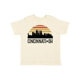 thumbnail image 1 of Inktastic Cincinnati Ohio Skyline Retro Boys or Girls Toddler T-Shirt, 1 of 5