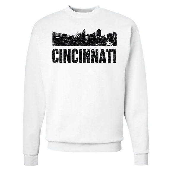 Inktastic Cincinnati Skyline Grunge Adult Sweatshirt