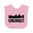 thumbnail image 1 of Inktastic Cincinnati Skyline Grunge Boys or Girls Baby Bib, 1 of 4
