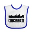 thumbnail image 1 of Inktastic Cincinnati Skyline Grunge Boys or Girls Baby Bib, 1 of 4