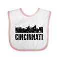 thumbnail image 1 of Inktastic Cincinnati Skyline Grunge Boys or Girls Baby Bib, 1 of 4