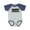thumbnail image 1 of Inktastic Cincinnati Skyline Grunge Boys or Girls Baby Bodysuit, 1 of 5
