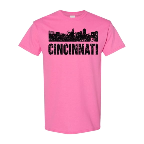 Inktastic Cincinnati Skyline Grunge T-Shirt