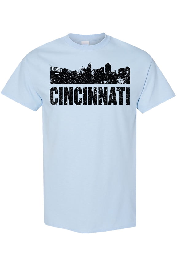 Cincinnati Skyline Grunge T-Shirt