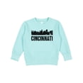 thumbnail image 1 of Inktastic Cincinnati Skyline Grunge Toddler Sweatshirt, 1 of 4
