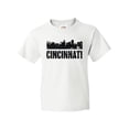 thumbnail image 1 of Inktastic Cincinnati Skyline Grunge Youth T-Shirt, 1 of 5