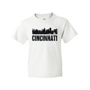 Inktastic Cincinnati Skyline Grunge Youth T-Shirt